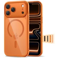 Etui i futerały do telefonów - Etui TECH-PROTECT MagPeak MagSafe CC do Apple iPhone 17 Pro Pomarańczowy - miniaturka - grafika 1