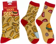 Skarpety termoaktywne - Skarpetki FAST FOOD Frytki i Burger - rozmiar 36-42 - miniaturka - grafika 1