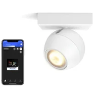 Systemy inteligentnych domów - Philips Hue Philips Hue White ambiance Kinkiet Buckram biały - miniaturka - grafika 1