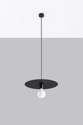 Lampy sufitowe - Sollux Lighting Lampa wisząca FLAVIO czarna - miniaturka - grafika 1