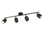 Lampy sufitowe - NANCY R86264032 regulowana lampa sufitowa czarny mat 4xGU10 - miniaturka - grafika 1