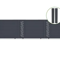 Bramy garażowe - CASANOOV BRAMA przesuwna 5m ARLBERG H.140cm aluminiowa + napęd RANGER C300 - miniaturka - grafika 1