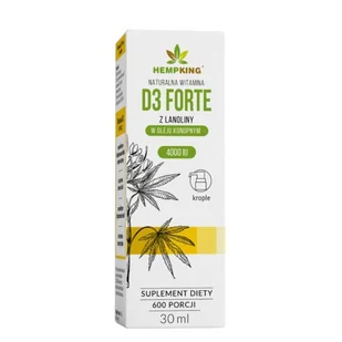 HEMPKING HEMPKING Witamina D3 w Bio oleju konopnym 30 ml - Witaminy i minerały - miniaturka - grafika 2