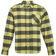 Koszule męskie - Dolomite Męska koszula biznesowa Camisa MS Flanell Check, Spice Yellow/Tree Green, L, Yellow/Tree Green, L - miniaturka - grafika 1