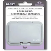 Chusteczki nawilżane - Dooky Reusable Lid Grey Card 1 szt. - miniaturka - grafika 1