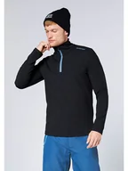 Odzież trekkingowa męska - Chiemsee Bluza polarowa w kolorze czarno-niebieskim - miniaturka - grafika 1