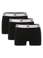 Majtki męskie - adidas Performance Bokserki pakowane po 3szt. Mężczyźni Bawełna czarny jednolity, S - miniaturka - grafika 1