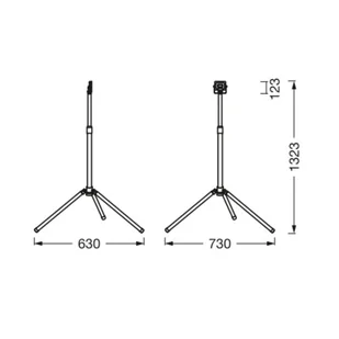 Ledvance LED-Worklight Value Tripod 1-punktowa 20W - Oświetlenie warsztatowe - miniaturka - grafika 1