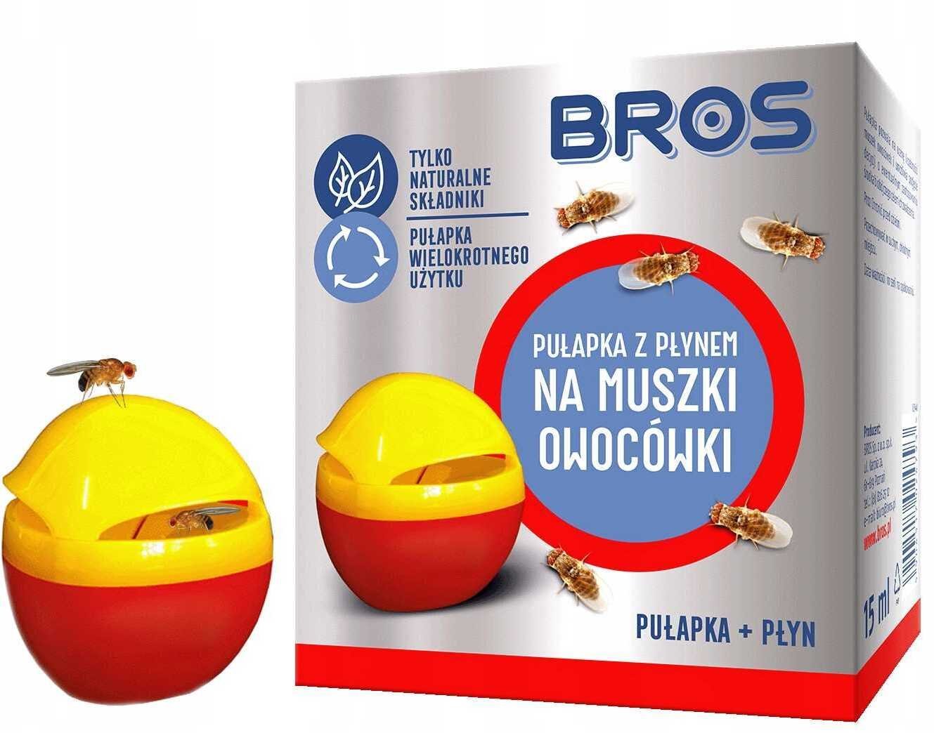 Bros - pułapka z płynem na muszki owocówki