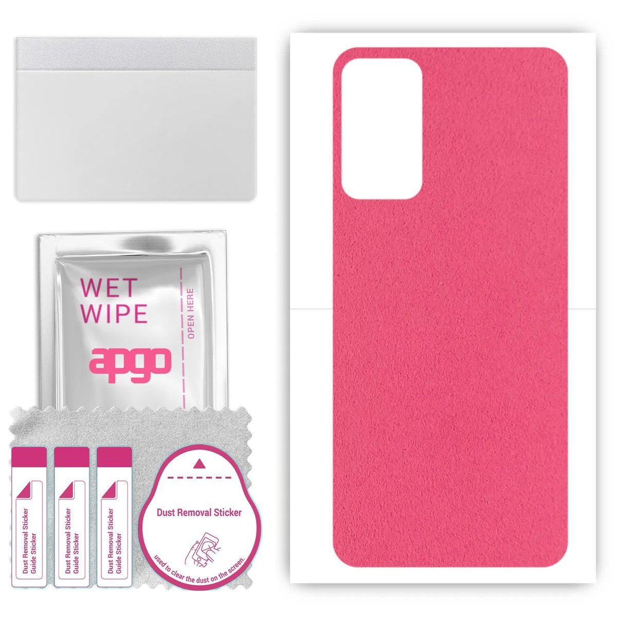 Folia naklejka skórka strukturalna na TYŁ Zamsz do Samsung Galaxy M23 - Zamsz Różowy - apgo SKINS