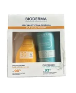 Zestawy kosmetyków damskich - Bioderma Photoderm Zestaw Spray Invisible SPF30 + Krem-żel Apres Soleil, 300 ml+ 500 ml - miniaturka - grafika 1