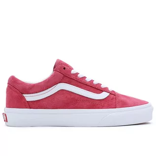 Trampki damskie - Buty Vans Pig Suede Old Skool VN0007NTZLD1 - czerwone - grafika 1