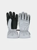 Rękawice narciarskie - 4F Rękawice narciarskie Thinsulate damskie - szare XL - miniaturka - grafika 1