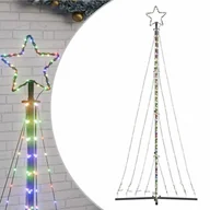 Ozdoby bożonarodzeniowe - vidaXL Lampki choinkowe, 447 kolorowych LED, 249 cm - miniaturka - grafika 1