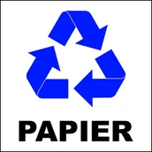 Akcesoria BHP - Naklejka Kosz Znak Segregacja Odpadów Papier 25X25 Libres So-10 5902082235903 - miniaturka - grafika 1
