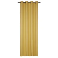 Zasłony - Zasłona z kółkami BLACKOUT 140 x 260 cm musztardowa - miniaturka - grafika 1