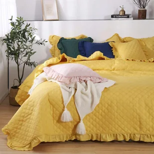 Narzuta 140 x 200 Pikowana Dwustronna Ruffy Muszt - Narzuty - miniaturka - grafika 8