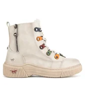 Botki damskie - Botki Mustang 1436-601 Beżowy - miniaturka - grafika 1