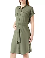 Sukienki ciążowe - Noppies Maternity Dress Belem damska sukienka z krótkim rękawem, Dusty Olive-P520, XXL, Dusty Olive - P520, 44 - miniaturka - grafika 1