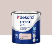 Farby wewnętrzne - Dekoral Farba Effect 3w1 Różowy pudrowy 2.5 l - miniaturka - grafika 1