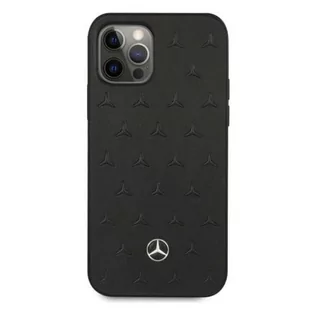 Mercedes MEHCP12LPSQBK iPhone 12 Pro Max 6,7" czarny/black hardcase Leather Stars Pattern - Etui i futerały do telefonów - miniaturka - grafika 3