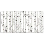 Podkładki na biurko - Podkładka na biurko z nadrukiem Brzozowy las 120x60 cm - miniaturka - grafika 1