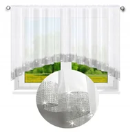 Firany - Firana Gotowa MERIDA Cyrkonie ŁUK 400x120 WOAL 4m - miniaturka - grafika 1