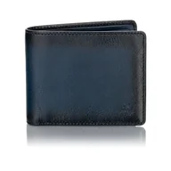 Portfele - Banknotówka Męska Przypalana Skóra Visconti AT-58 RFID - granatowy - miniaturka - grafika 1