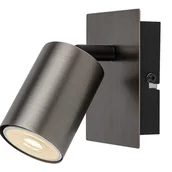 Lampy ścienne - Kinkiet ścienny Gerhard armatnia szarość 1xGU10x15W wym: 11 x 9 x 14,5 cm metal IP20 Rabalux - miniaturka - grafika 1