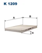 Filtry kabinowe - Filtron Filtr, wentylacja przestrzeni pasażerskiej K 1209 K 1209 - miniaturka - grafika 1