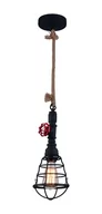 Lampy sufitowe - Näve Lampa wisząca w wersji industrialnej, czarna - miniaturka - grafika 1