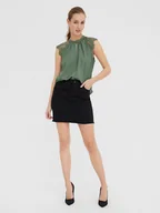 Bluzki damskie - Vero Moda Bluzka w kolorze zielonym - miniaturka - grafika 1