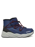 Buty dla chłopców - Skechers Śniegowce Turbo Tread 406385L NVBK Granatowy - miniaturka - grafika 1