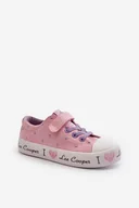 Buty dla dziewczynek - Trampki Dziewczęce Lee Cooper LCW-24-02-2160 Różowe-35 - miniaturka - grafika 1
