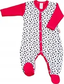 Pajacyki dla niemowląt - PAJAC pajacyk rozpinany standard Serduszka małe r 68 KLEKLE - miniaturka - grafika 1