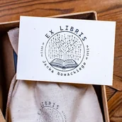 Zakładki do książek - Prezent dla programisty - ex libris z kodem binarnym - zestaw - miniaturka - grafika 1