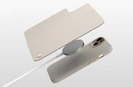 Etui i futerały do telefonów - Moshi Overture MagSafe - Skórzane etui 3w1 z klapką iPhone 14 Pro Max (Black) - miniaturka - grafika 1