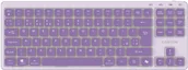 Klawiatury - CANYON Keyboard OnType 10 Low Profile EN Wired Violet - miniaturka - grafika 1