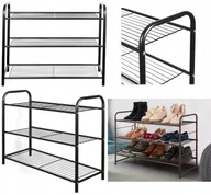Szafki na buty - Półka Regał Stojak Na Buty Szafka Na Buty Solidna Metalowa 3 Półki 2596 - miniaturka - grafika 1