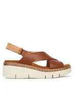 Sandały damskie - Pikolinos Sandały Gomera W0K-0606C1 Brązowy - miniaturka - grafika 1