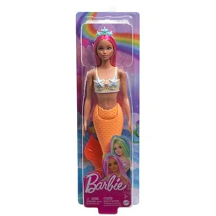 Barbie, lalka Syrenka, pomarańczowy ogon - Lalki dla dziewczynek - miniaturka - grafika 1