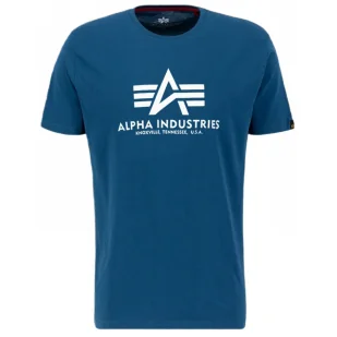 Koszulka Alpha Industries Basic 100501 579 - Naval Blue XXL - Odzież taktyczna i umundurowanie - miniaturka - grafika 1