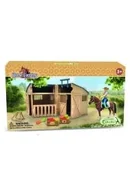 Figurki dla dzieci - Jeździec, akcesoria, koń i stajnia - miniaturka - grafika 1