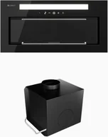 Okapy kuchenne - Globalo Silentio 60.2 Black + Turbina TW 2.1 one size - miniaturka - grafika 1