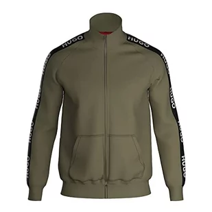 HUGO Kurtka typu loungewear, Open Green - Kąpielówki męskie - miniaturka - grafika 1