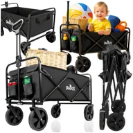 Jeździki dla dzieci - Wózek turystyczny plażowy transportowy przyczepka 100kg wakacje składany - miniaturka - grafika 1