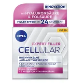 Kremy do twarzy - NIVEA Cellular Expert Filler Anti-Age Day Cream SPF30 krem do twarzy na dzień 50ml - miniaturka - grafika 1