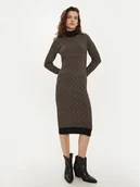 Sukienki - Vero Moda Sukienka dzianinowa Aria 10314462 Czarny Slim Fit - miniaturka - grafika 1