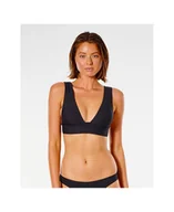 Stroje kąpielowe - Biustonosz kąpielowy RIP CURL Premium Surf Deep V czarny L - miniaturka - grafika 1