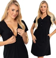 Piżamy ciążowe - Koszula Nocna Ciążowa Do Karmienia Z Kieszeniami Na Napy Formommy S - miniaturka - grafika 1